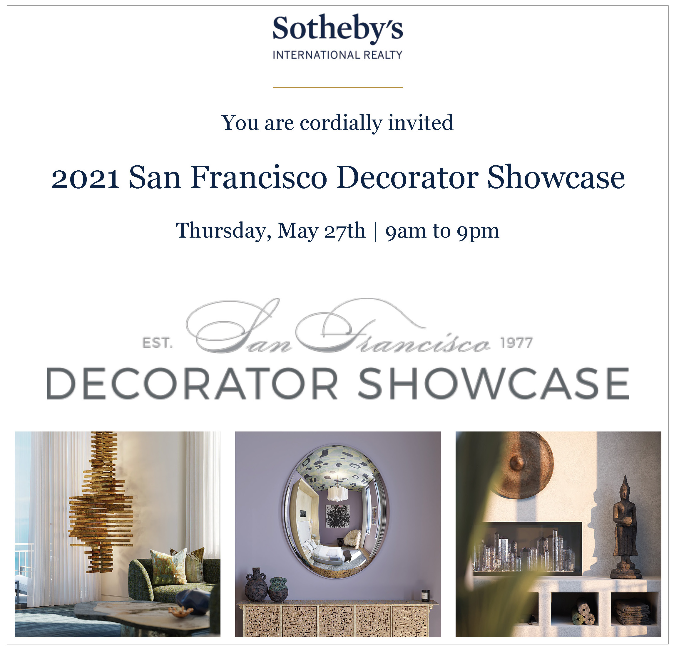 You're Invited to the 2021 S.F. Decorator Showcase
