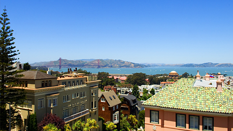 Exceptional Service - a picture of properties with the San Francisco Bay in the background