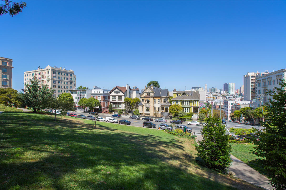 View north from Lafayette Park