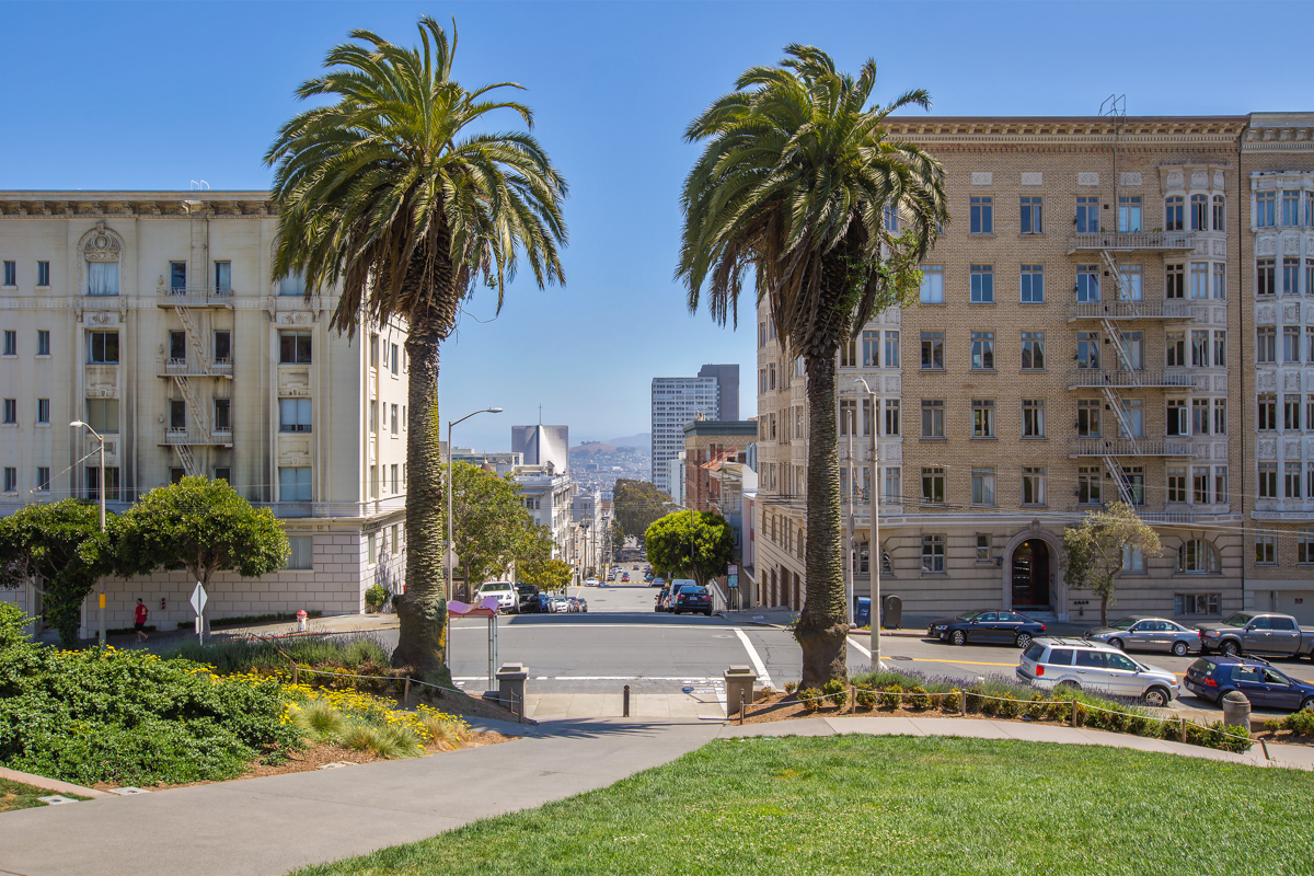 View south from Lafayette Park