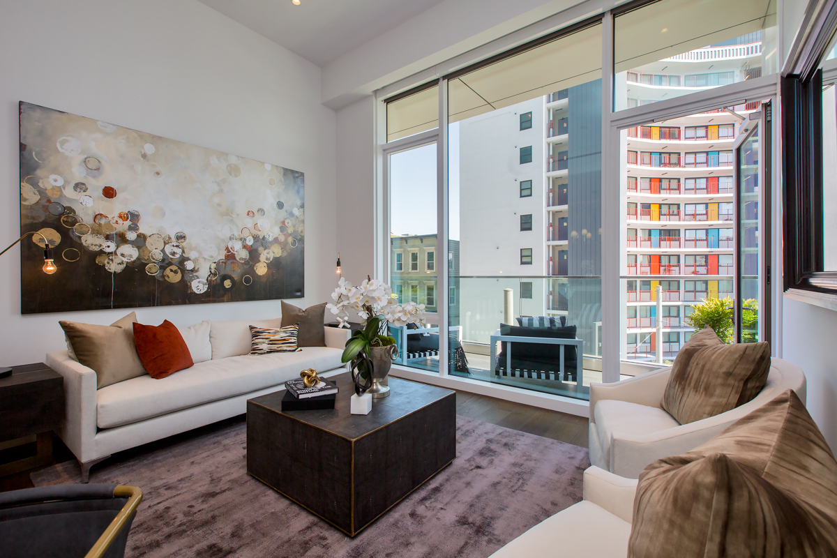 Perfectly Proportioned 1BR 1.5BA with Sunny Terrace in Full-Service Luxury Building, 2121 Webster ST, Residence 206 at The Pacific Main Image