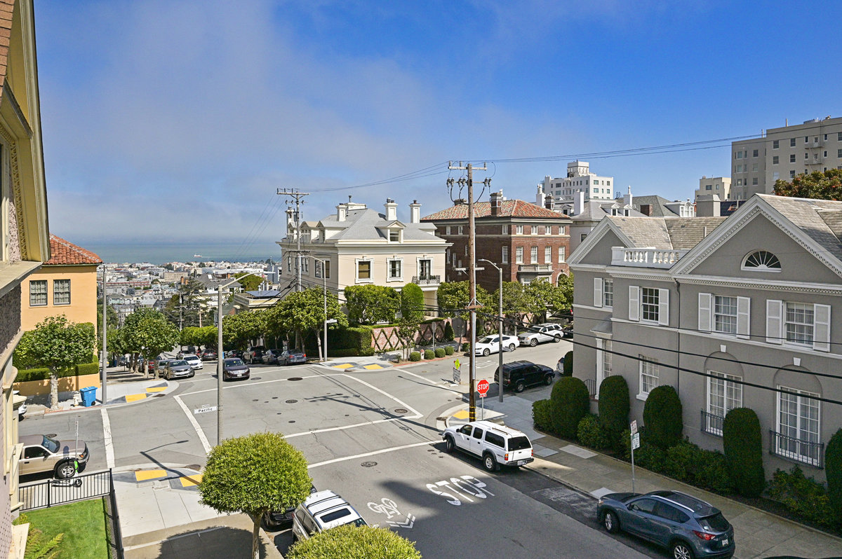 Partial bay views from upper level east terrace