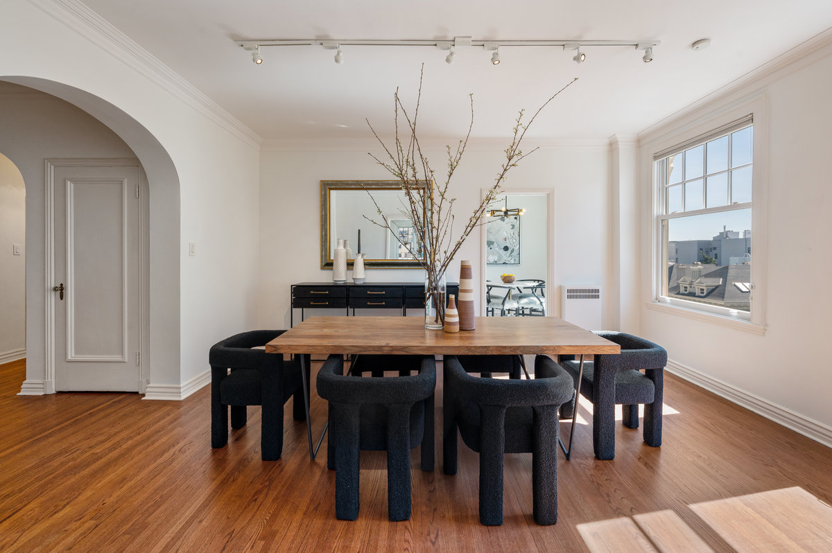Spacious dining room opens to breakfast room