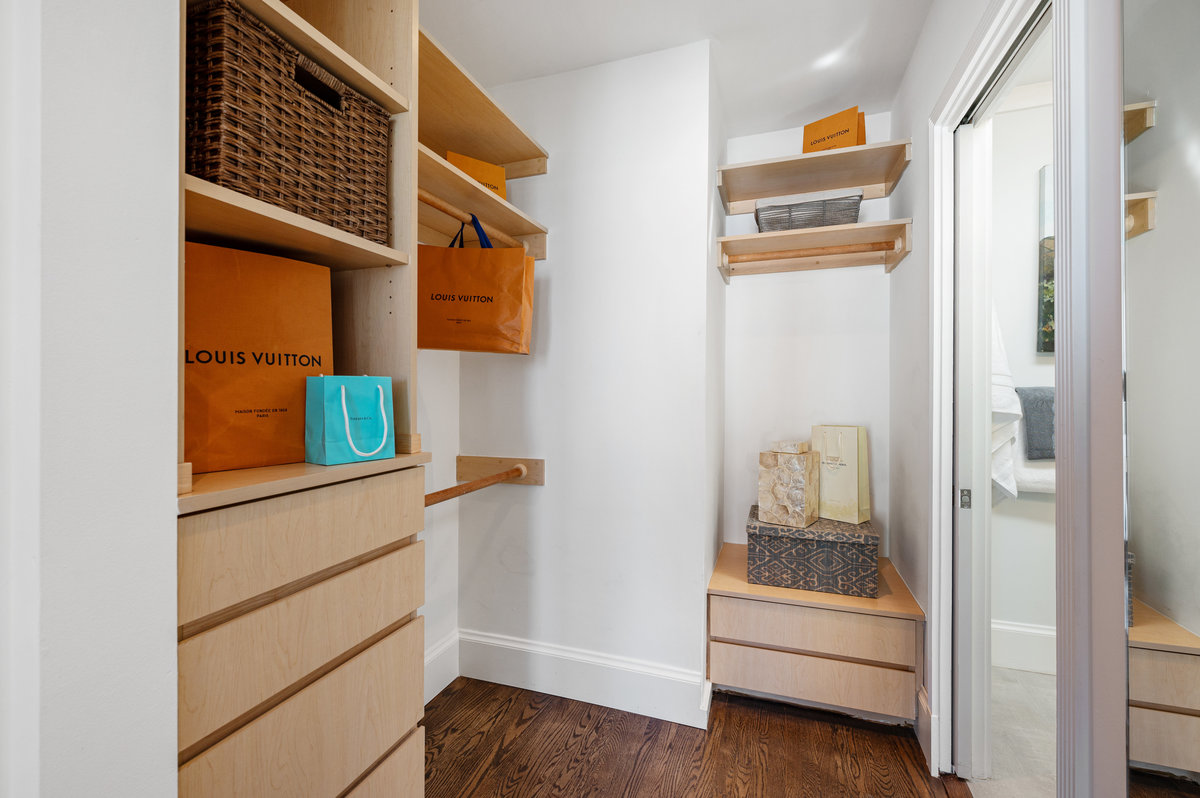 Closet of primary bedroom