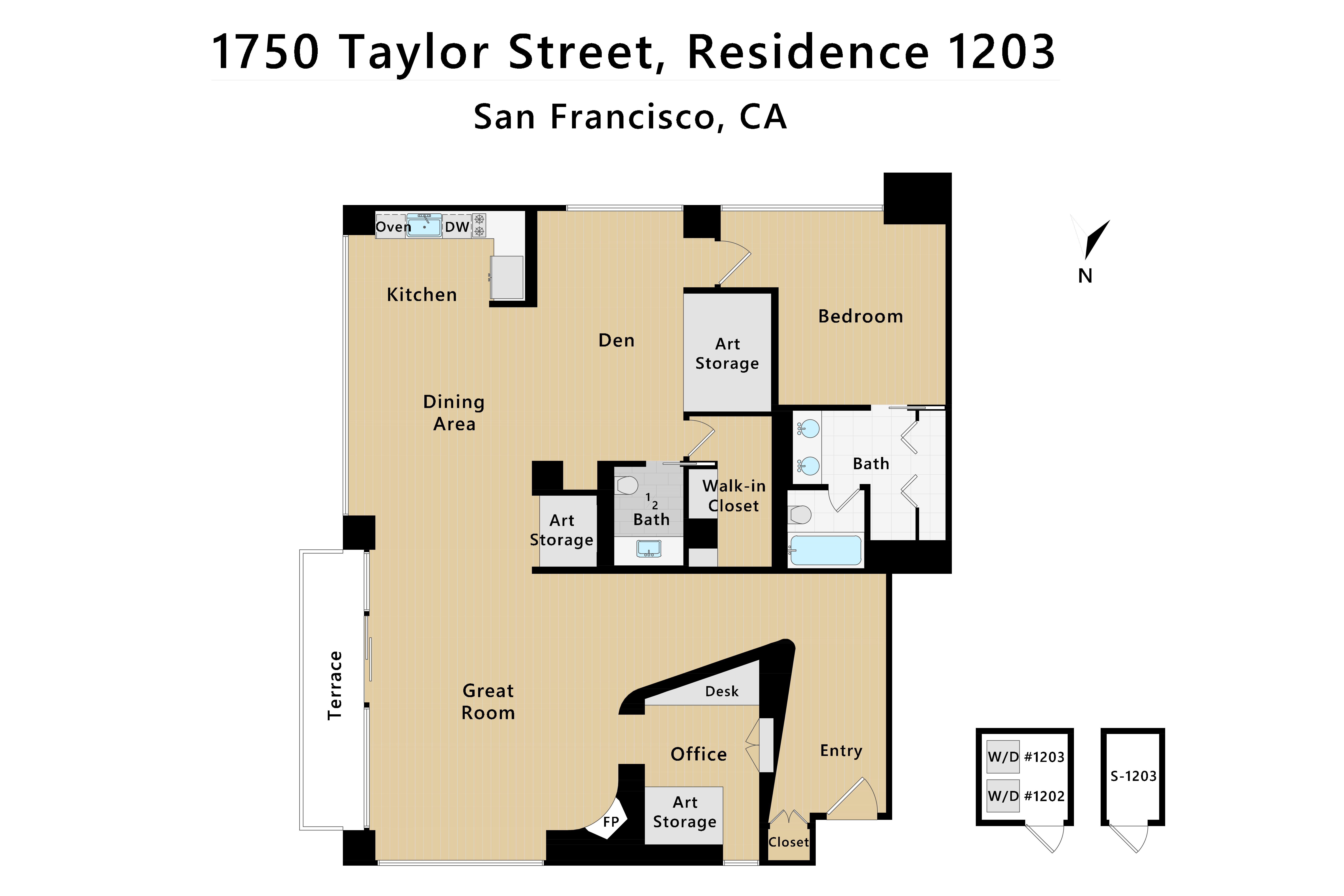 Residence 1203 Floor Plan