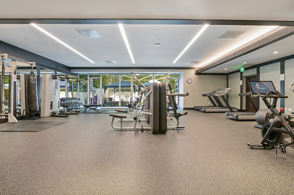 Fitness Center with outdoor workout patio
