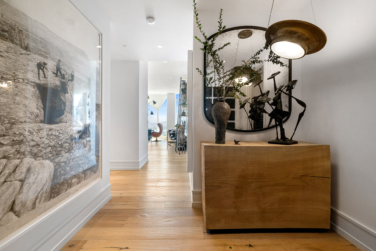 Entry foyer leading to great room