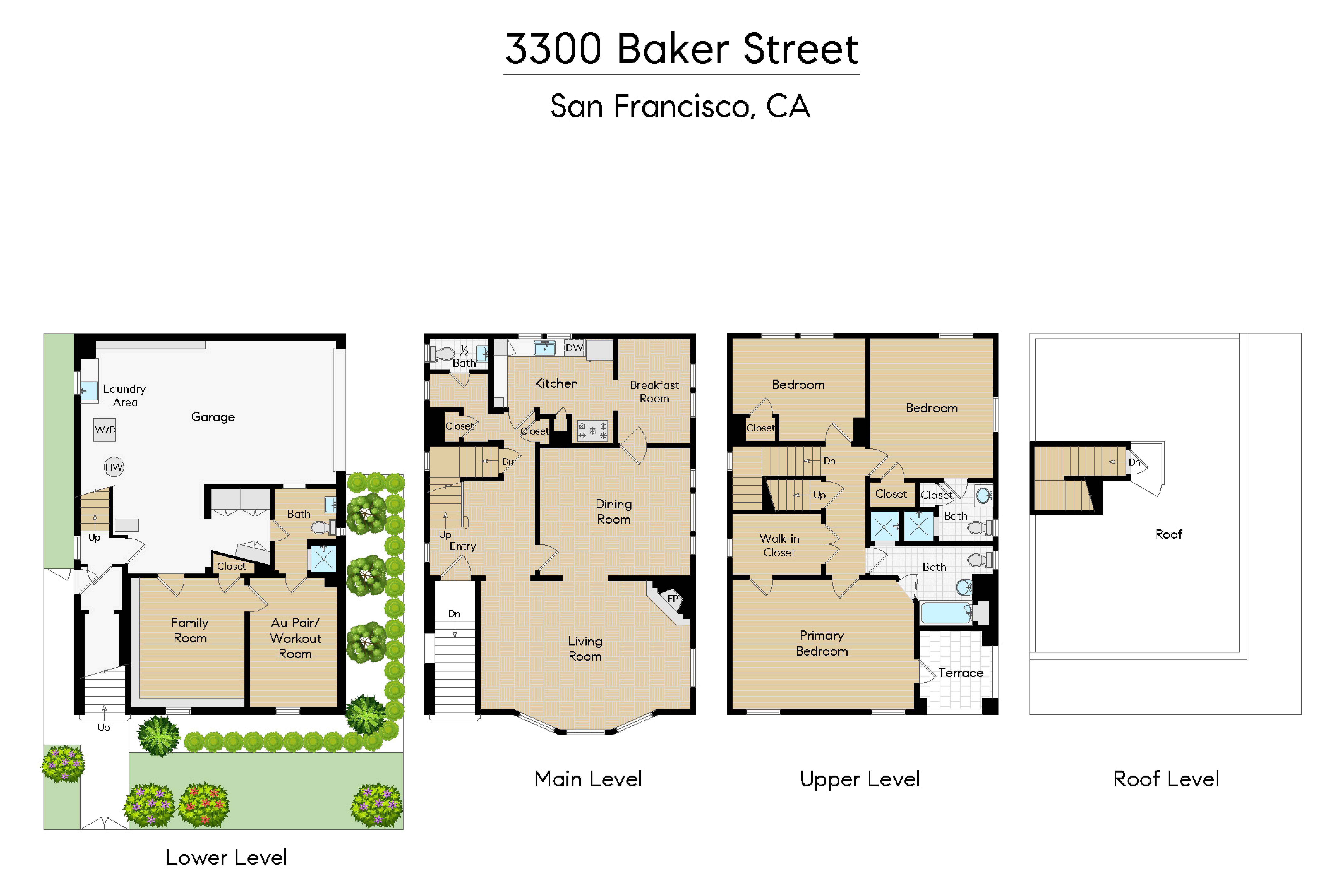 Floor Plan 3300 Baker Street