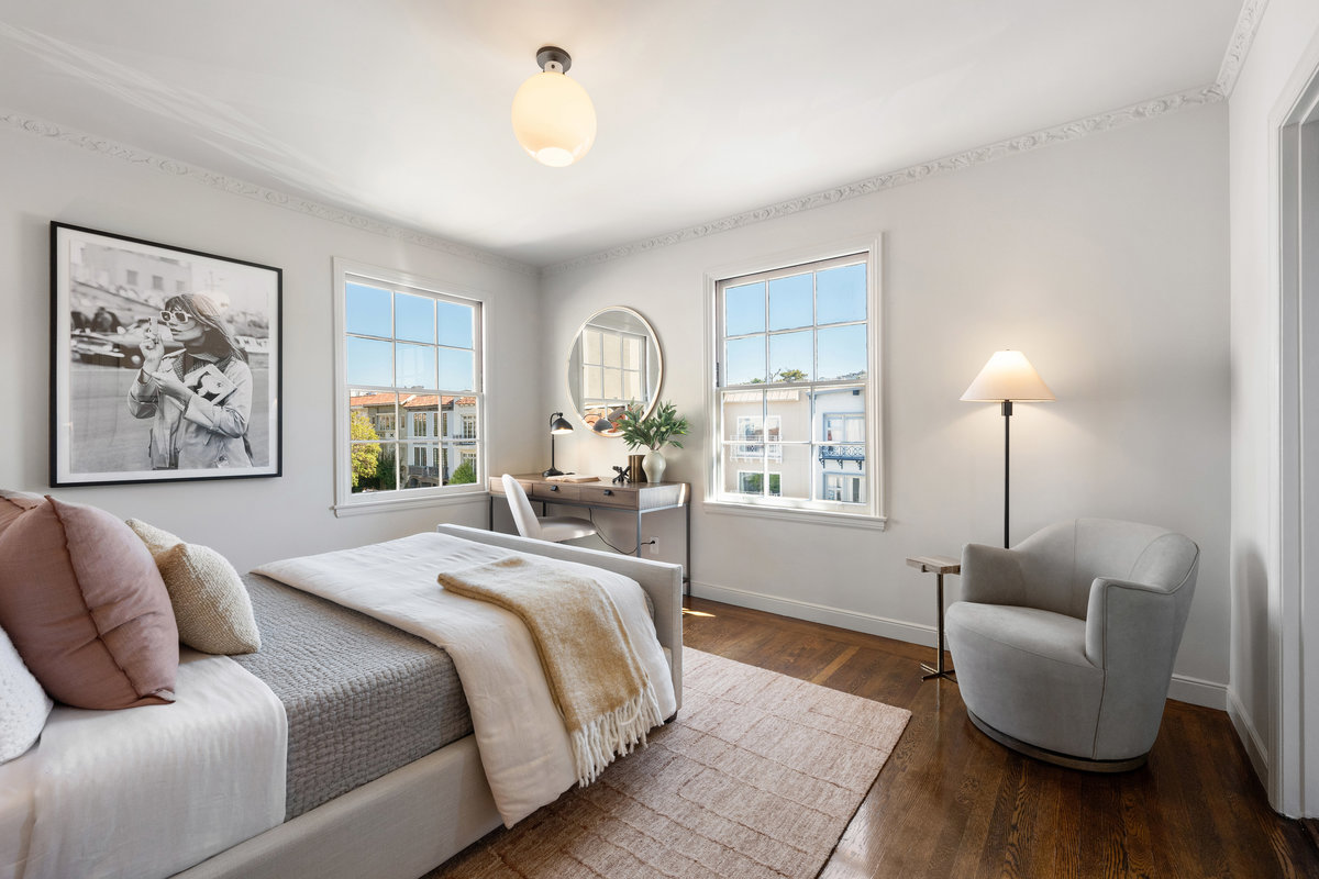 Bedroom Suite 2 with south & east windows