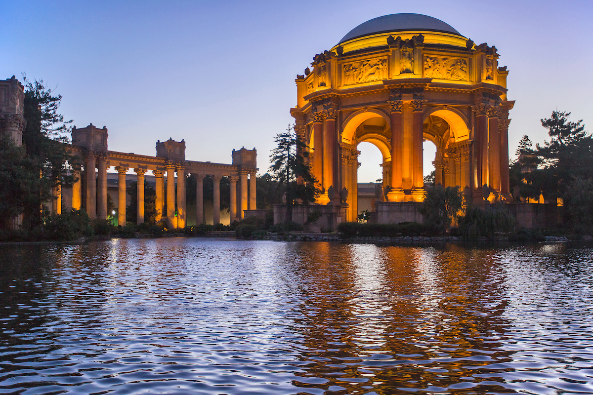 Palace Fine Arts at Dusk