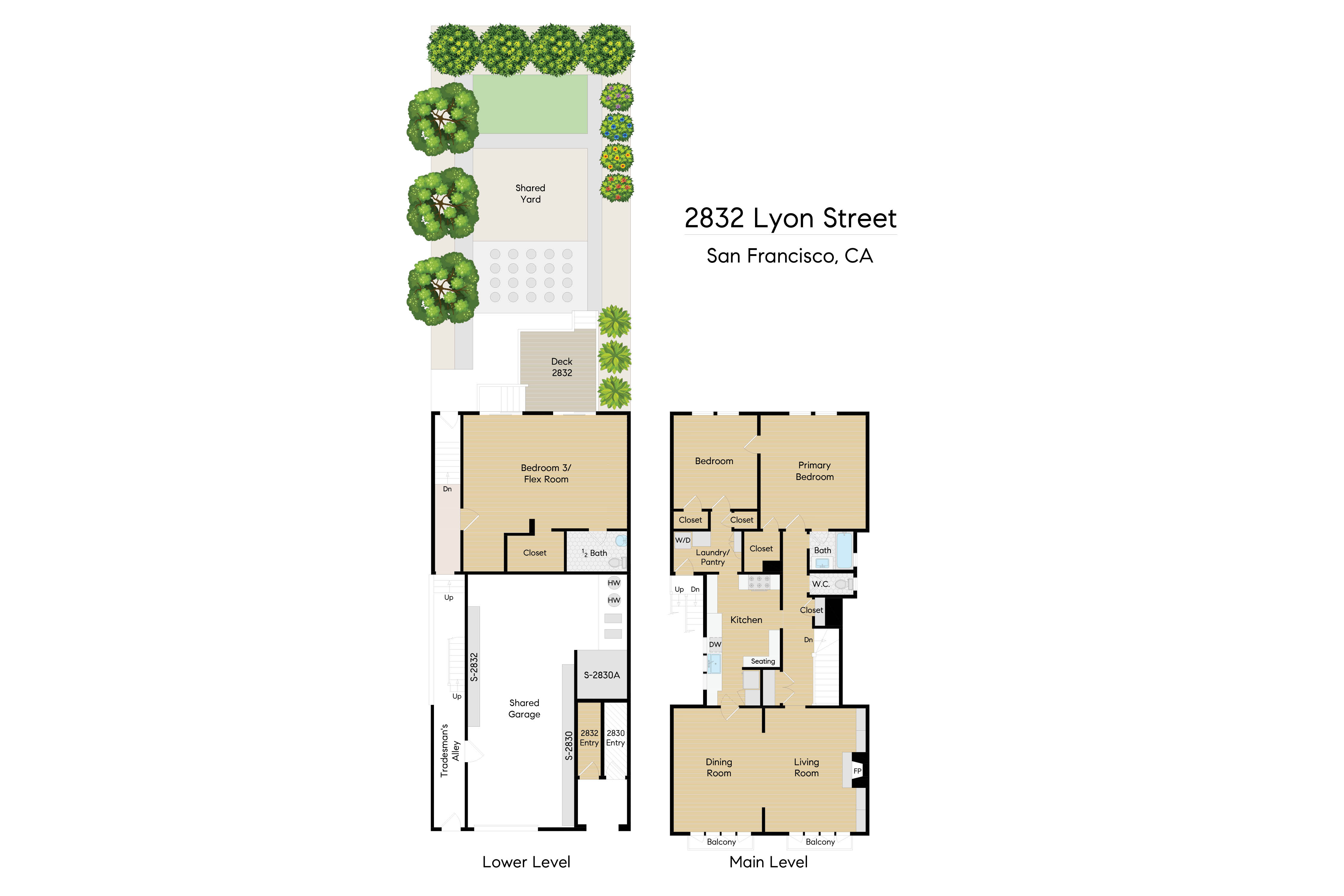 Floor Plan 2832 Lyon Street