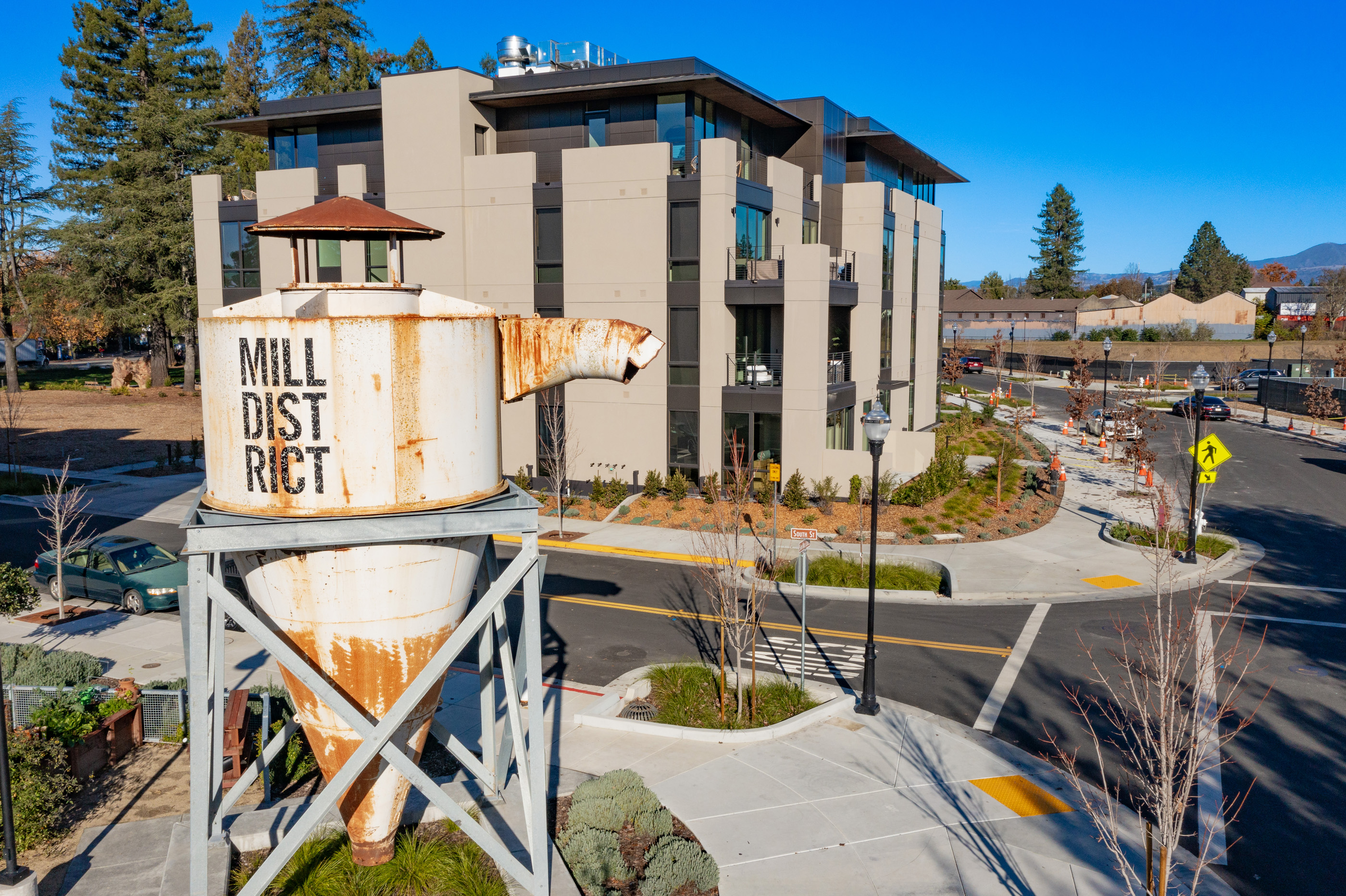 Mill District is a new and exclusive neighborhood of residences and amenities just steps to the acclaimed Healdsburg Plaza