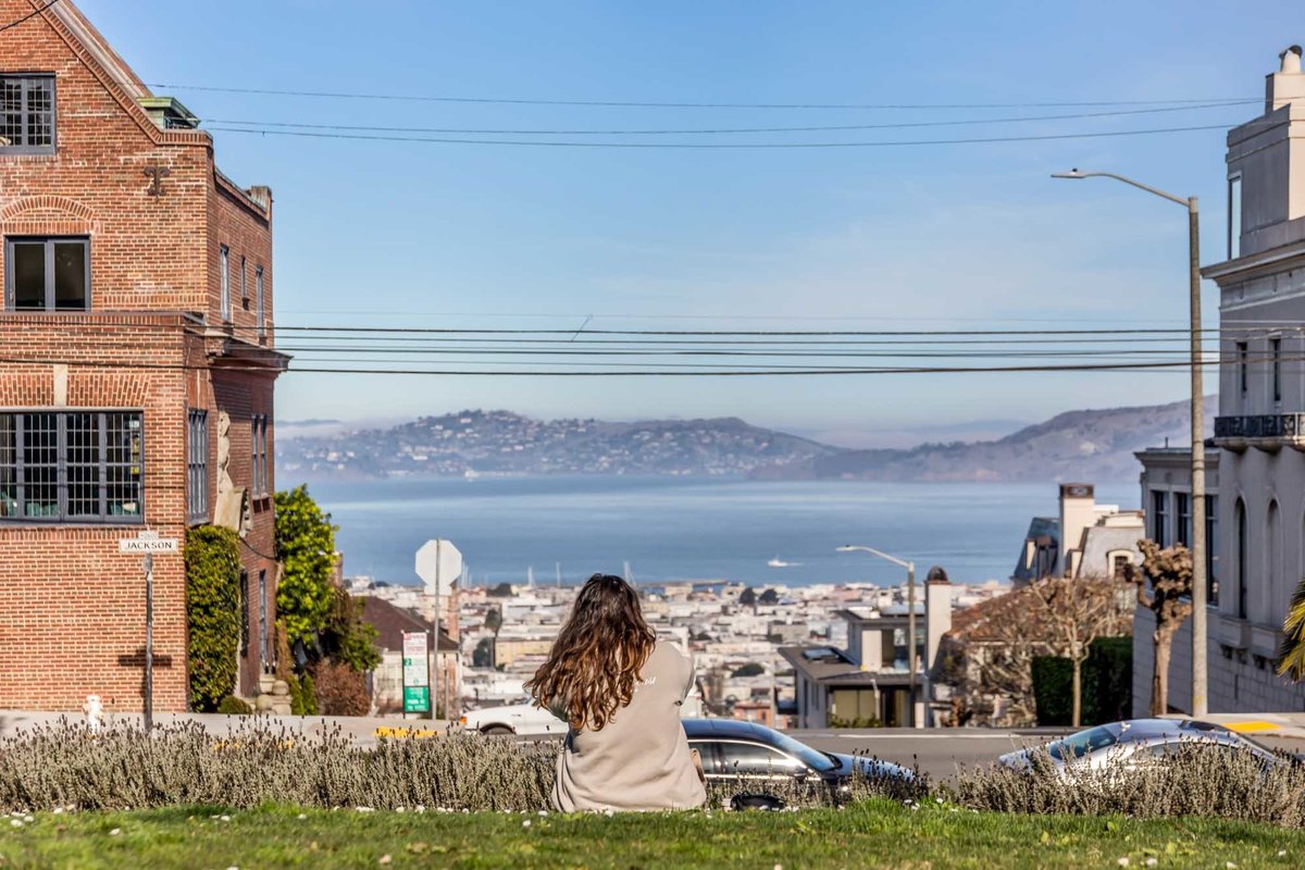 Bay view from Alta Plaza Park