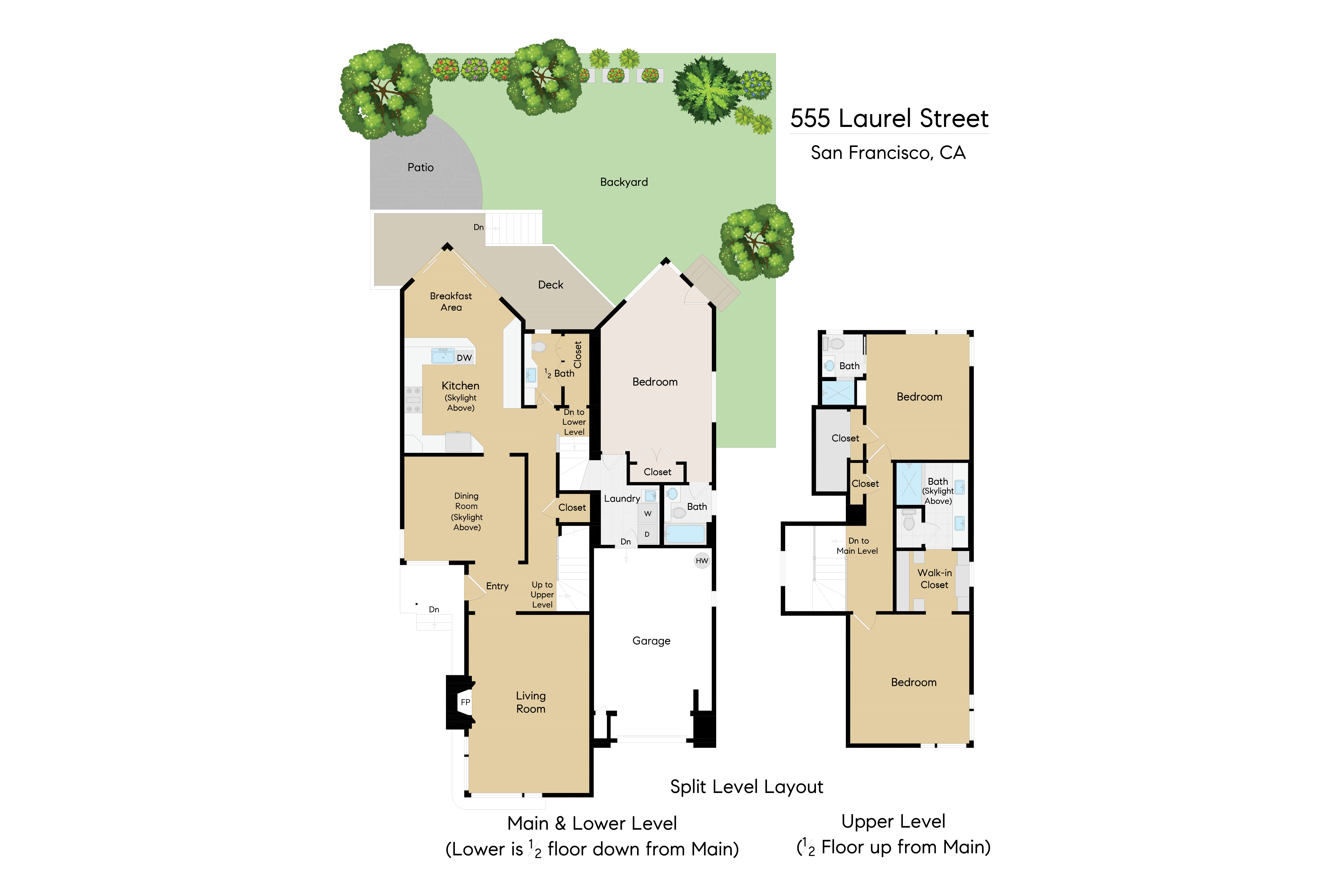 Floor Plan 555 Laurel Street