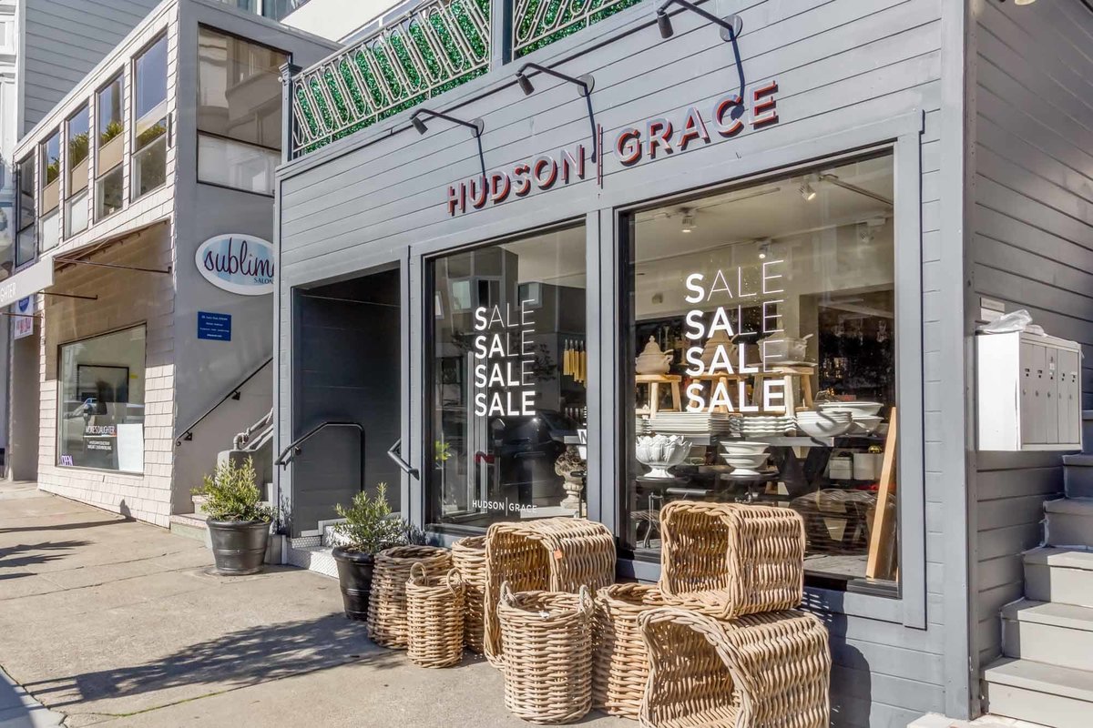 Hudson Grace housewares on Sacramento Street