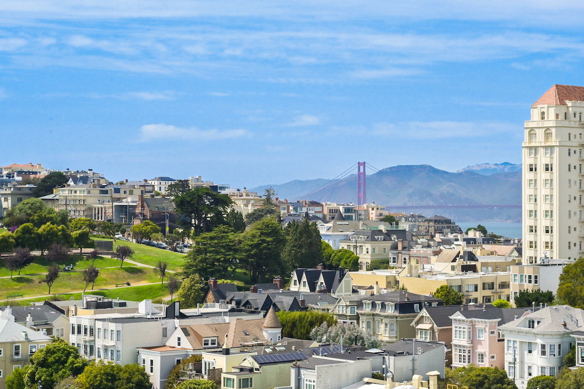 Golden Gate Bridge view from Observatory Terrace